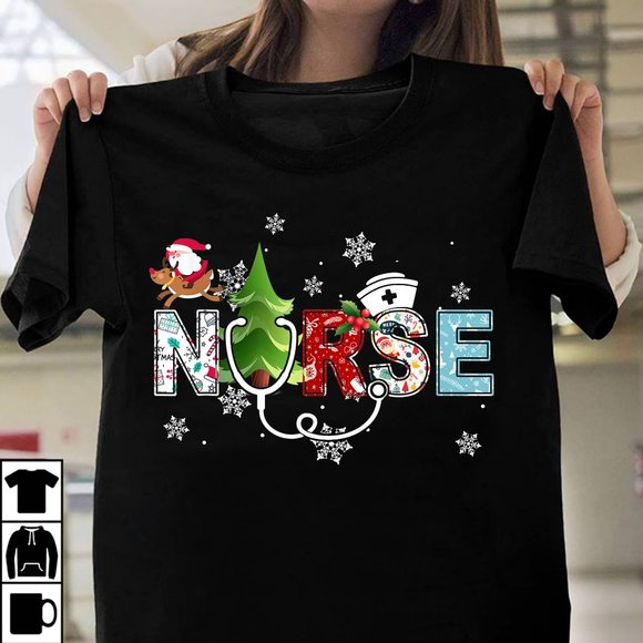 Tops - Nurse Christmas Vibes Holiday Gift Shirt